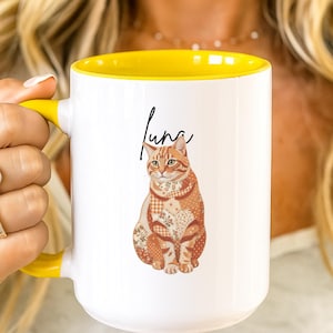 Taza personalizada con retrato de mascota en patchwork, regalo conmemorativo para perros, taza de recuerdo para mascotas, taza con foto personalizada, regalo para amantes de los perros, taza para dueños de gatos.