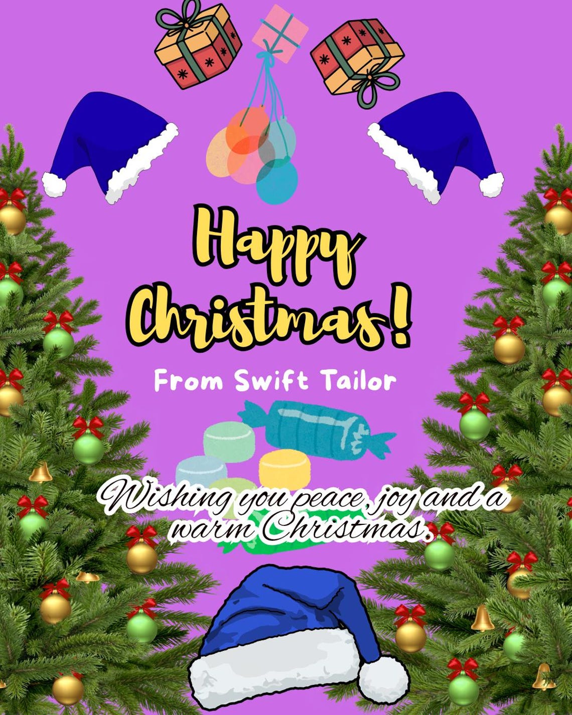 Editable Christmas Card Template | Canva Holiday Card (digital Download ...