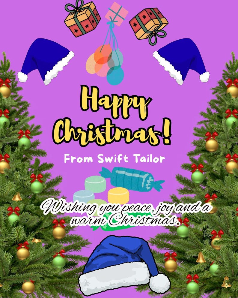 Editable Christmas Card Template Canva Holiday Card (digital Download
