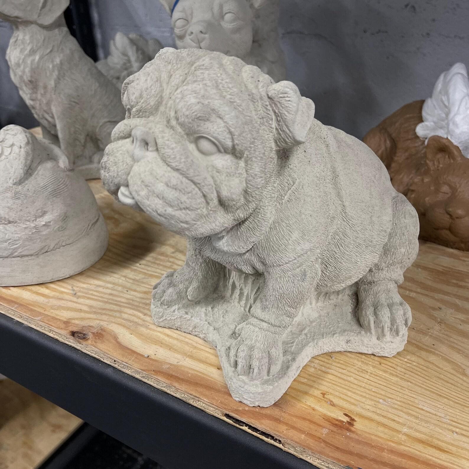 Concrete dog statue - Etsy 日本