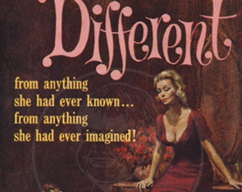 Different - 10 x 17 Giclée Canvas Print of Vintage Lesbian Pulp Paperback