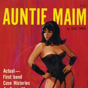 Auntie Maim - 10 x 17 Giclée Canvas Print of Vintage Pulp Paperback