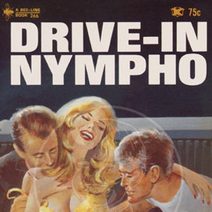 Drive-in Nympho - 10x17 Giclée Canvas Print of Vintage Pulp Paperback