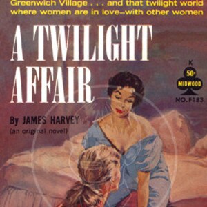 A Twilight Affair - 10x17 Giclée Canvas Print of Vintage Pulp Paperback