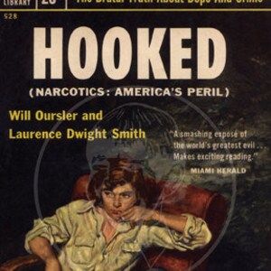 Hooked - 10x15 Giclée Canvas Print of a Vintage Pulp Paperback Cover