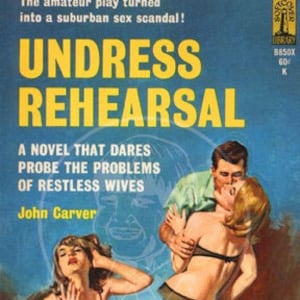 Undress Rehearsal- 10x17 Giclée Canvas Print of a Vintage Pulp Paperback Cover