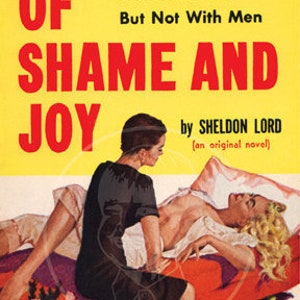 Of Shame and Joy - 10x17 Giclée Canvas Print of Vintage Pulp Paperback