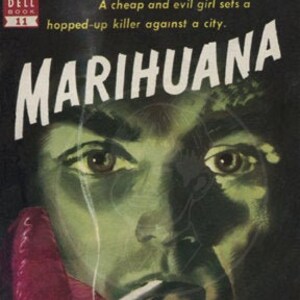 Marihuana - 10x15 Giclée Canvas Print of Vintage Pulp Paperback