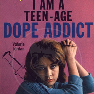 Ich bin ein Teen-Age Dope Addict - 10 x 17 Giclée Leinwand Druck von einem Vintage Zellstoff Taschenbuch Abdeckung
