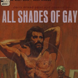 Alle tinten van Gay - 10 x 17 Giclée Canvas Print van Vintage Gay Pulp Paperback