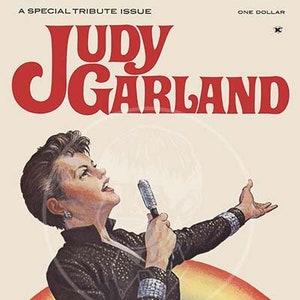 Judy Garland - 10x13 Giclée Canvas Print of Vintage Movie Magazine