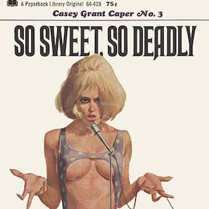 So Sweet, So Deadly - 10x16 Giclée Canvas Print of a Vintage Pulp Paperback Cover