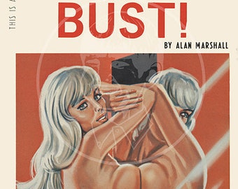 Lust or Bust! - 10x16 Giclée Canvas Print of a Vintage Pulp Paperback Cover