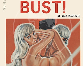 Lust or Bust! - 10x16 Giclée Canvas Print of a Vintage Pulp Paperback Cover