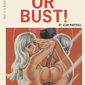 Lust or Bust! - 10x16 Giclée Canvas Print of a Vintage Pulp Paperback Cover