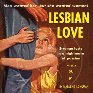 Lesbian Love - 10x15 Giclée Canvas Print of Lesbian Pulp Paperback