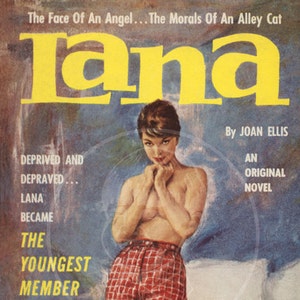 Lana - 10x17 Giclée Canvas Print of a Vintage Pulp Paperback Cover