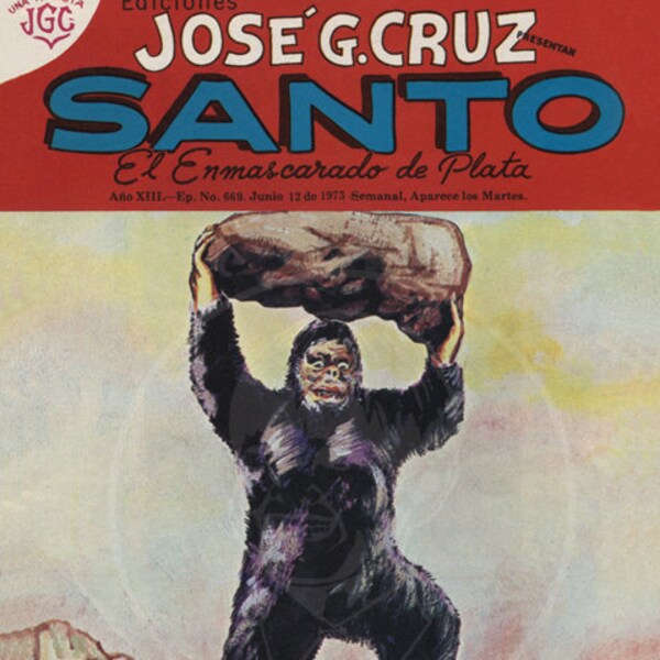 Santo (669) - 10x14 Giclée Canvas Print of a Vintage Comic Book Cover