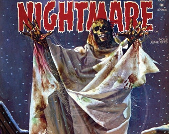 Nightmare (June 73) - 10x13 Giclée Canvas Print of a Vintage Comic Book Cover