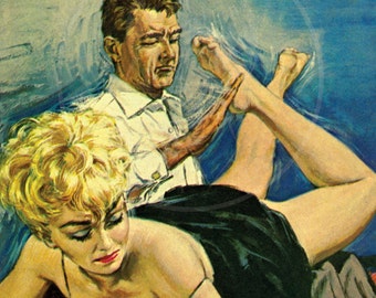 Birth of a Tramp - 10x17 Giclée Canvas Print of a Vintage Pulp Paperback Cover