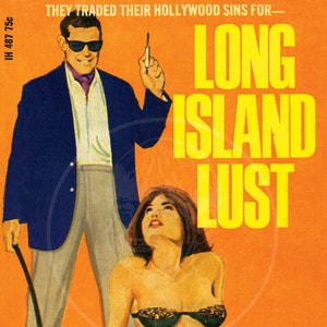 Long Island Lust - 10 x 15 Giclée Canvas Print ein Vintage Zellstoff-Taschenbuch