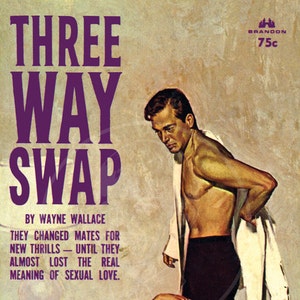 Three Way Swap - 10x16 Giclée Canvas Print of a Vintage Pulp Paperback Cover