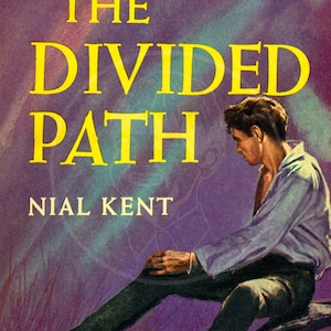 The Divided Path - 10x17 Giclée Canvas Print of a Vintage Pulp Paperback