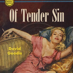 Of Tender Sin - 10x17 Giclée Canvas Print of a Vintage Pulp Paperback