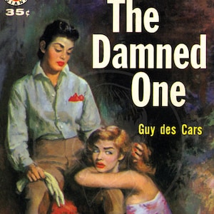 The Damned One - 10x17 Giclée Canvas Print of a Vintage Pulp Paperback