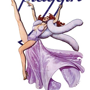 The Playgirl (MATURE) - 10x14 Giclée Canvas Print of a Vintage X-rated Film Poster