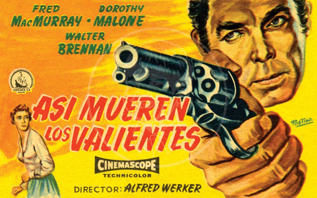 Asi Mueren Los Valientes at Gunpoint 10x16 Giclée Canvas Print of a