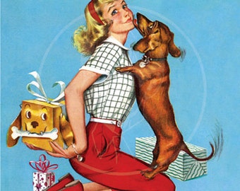 Calling all Girls (Dez. 1961) - 10 x 14 Giclee Leinwand Druck von Vintage Kindermagazin
