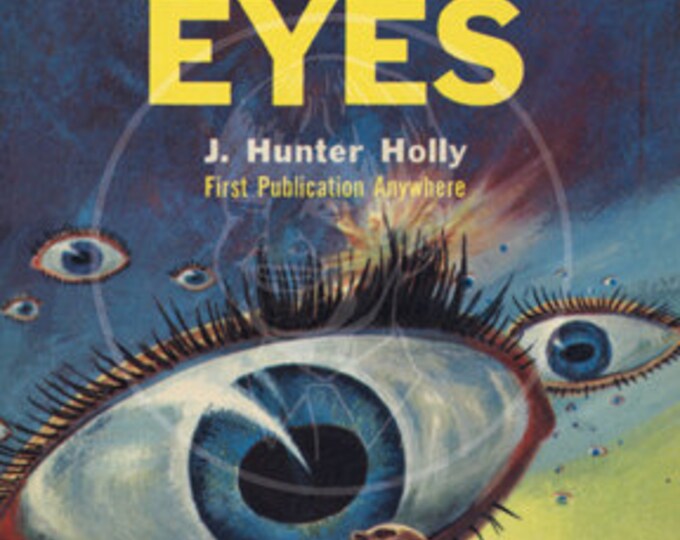 The Flying Eyes 10x17 Giclée Canvas Print of Vintage Pulp Etsy