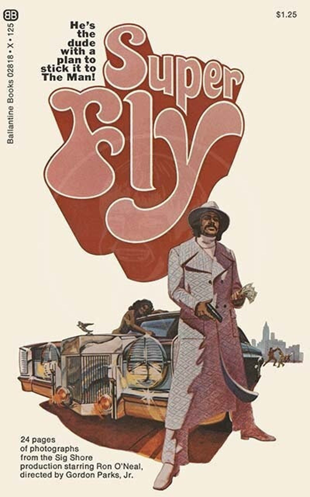 Super Fly 10x16 Giclée Canvas Print of a Vintage Pulp Paperback