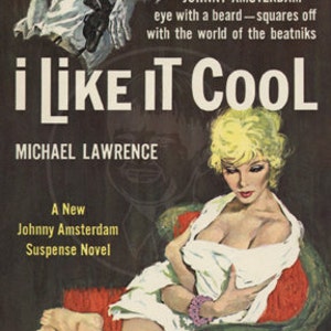 I Like it Cool - 10x16 Giclée Canvas Print of a Vintage Pulp Paperback Cover