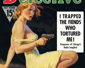 Gewagte Detective (Juli 1937) - 10 x 13 Giclée Canvas Print Vintage Pulp-Magazin