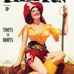 Film Fun (Dec 40) - 10x13 Giclée Canvas Print of a Vintage Pulp Magazine Cover