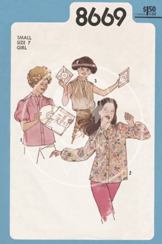 Vintage Dress Pattern Illustration 5112 10x15 Gicl\u00e9e Canvas Print