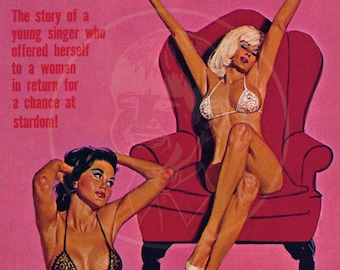 The Gay Way - 10x17 Giclée Canvas Print of a Vintage Pulp Paperback