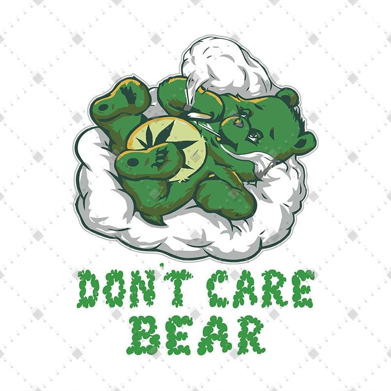 Weed care bear - Etsy 日本