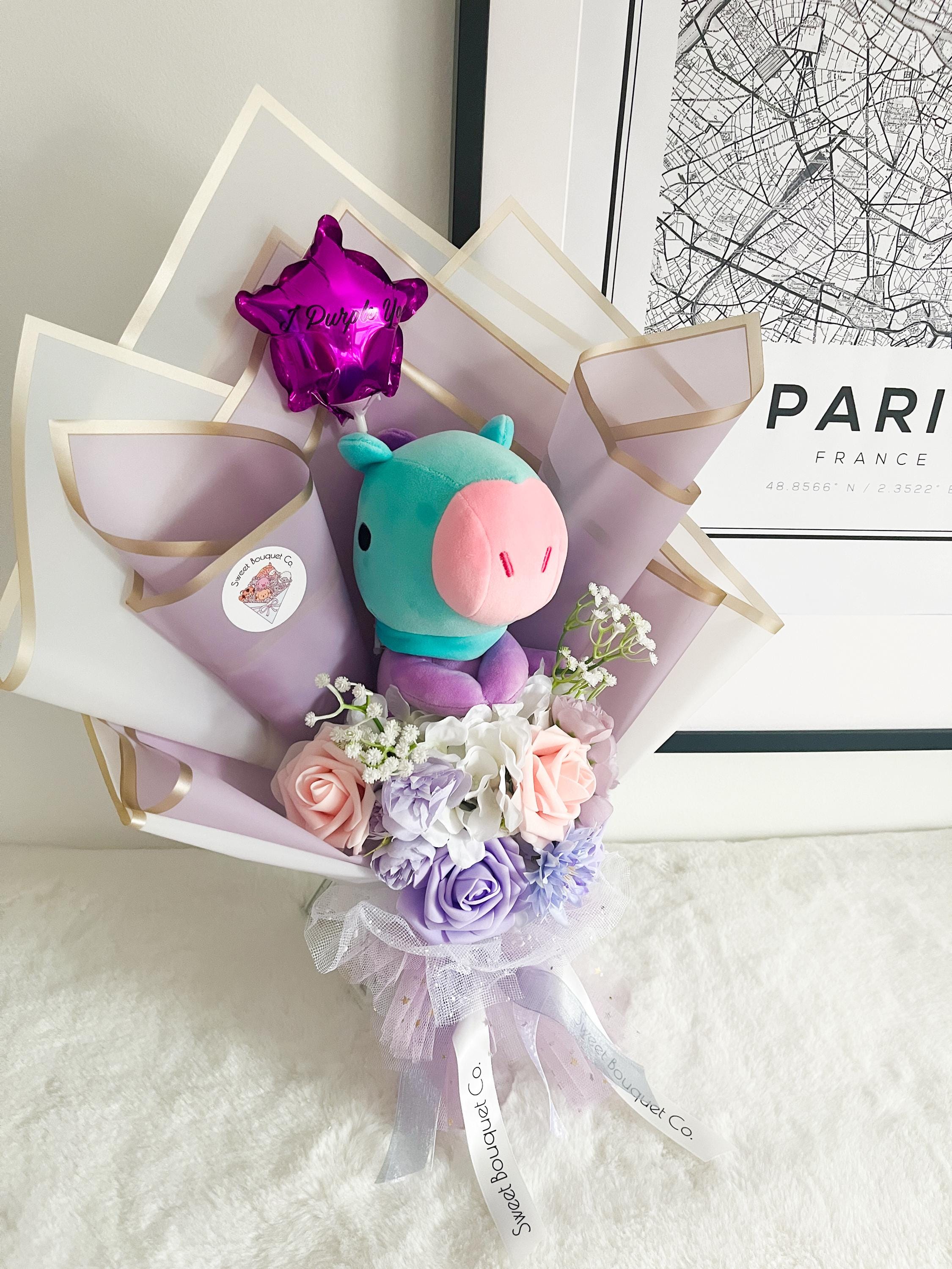 BT21 Bouquet, BTS Bouquet, Custom Floral Arrangement - Etsy
