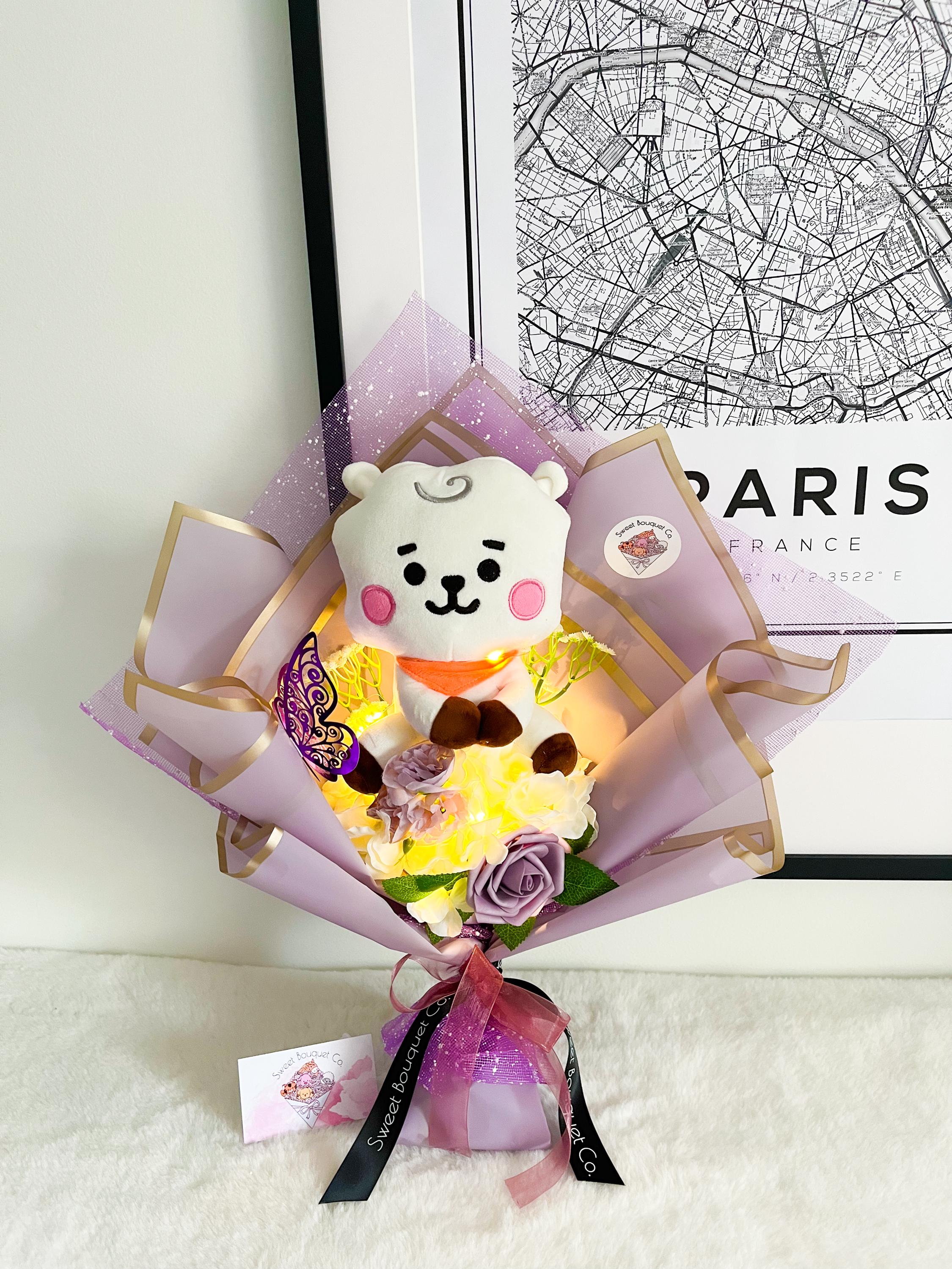 BT21 Bouquet, BTS Bouquet, Custom Floral Arrangement - Etsy