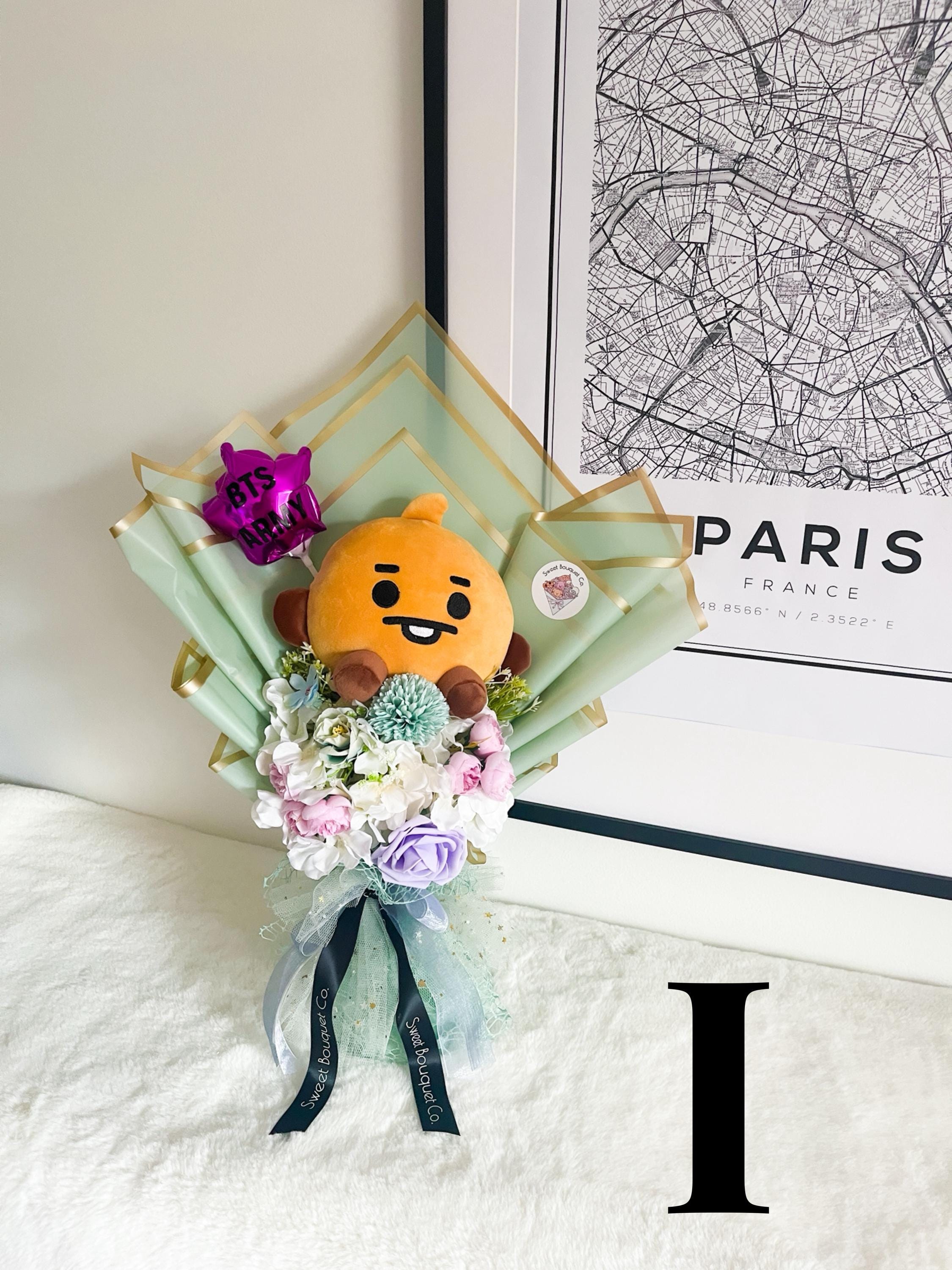 BT21 Bouquet, BTS Bouquet, Custom Floral Arrangement - Etsy
