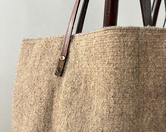 Handmade wool bag • large 35 x 45 cm • made in Oaxaca