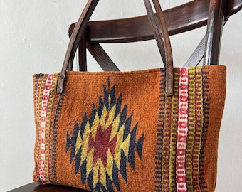 Handmade wool bag • medium 25 x 45 cm • made in Oaxaca