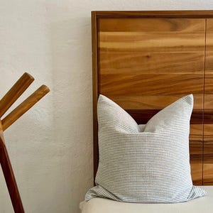 Striped Cotton Cushion Cover • 3 sizes: large, small, rectangular • handmade in Oaxaca