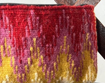 Handmade wool pouch • without strap • made in Oaxaca