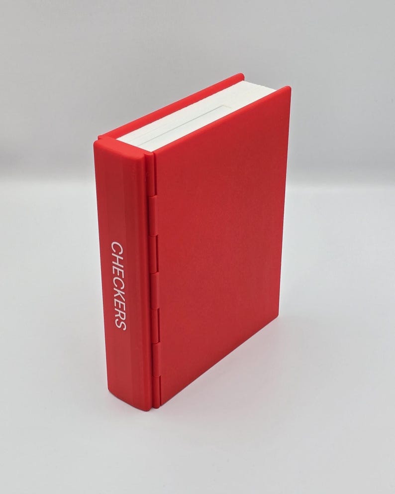 Magnetic Book-style Checkers Set – Foldable 3D Printed Travel Game ...
