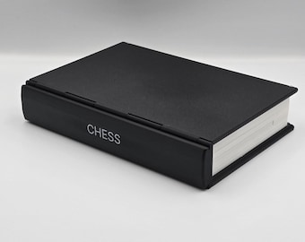 Magnetic Book-Style Chess Set – Foldable 3D Printed Travel Game | Playbook'd Series