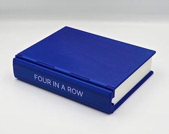 Foldable Four in a Row Game – 3D Printed Travel Game | Book Style Connect Game | Playbook'd series